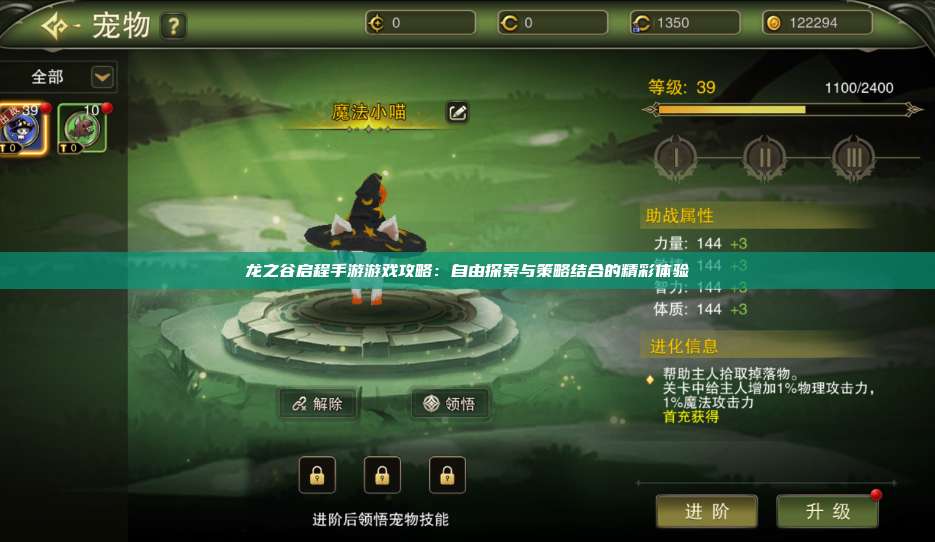 龙之谷启程手游游戏攻略：自由探索与策略结合的精彩体验